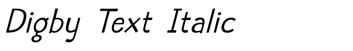 Digby Text Italic